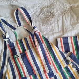 Lucy & Yak Reuben Twill Dungarees/Overalls in Brighton Stripe